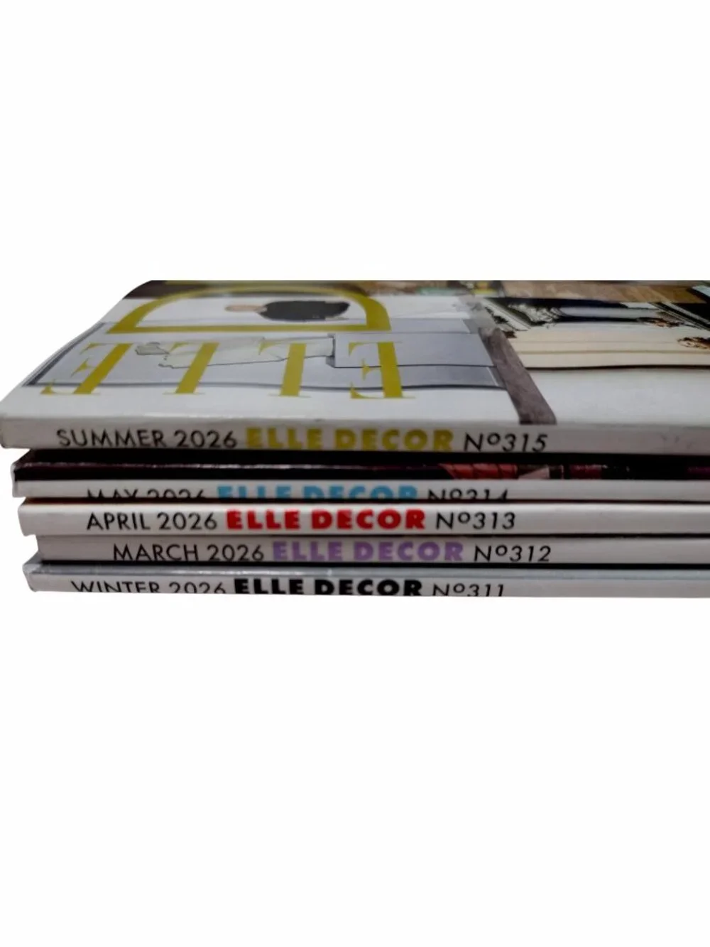 Elle Decor Magazine 5 Issue Bundle 2026, Summer, Winter, March, April, May